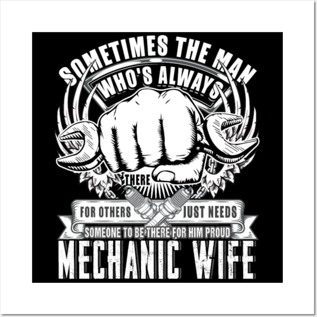 Being A Wife Aircraft Mechanic Wall Art by rooseveltmanthez